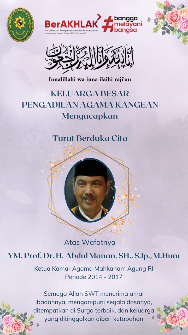 Berita Duka YM. Prof. Dr. H. Abdul Manan S.H. S.Ip. M.Hum